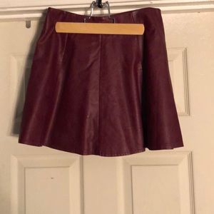 Leather Mini Skirt